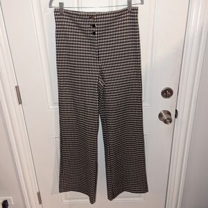 Ann Taylor High Waist Hounds tooth Pants